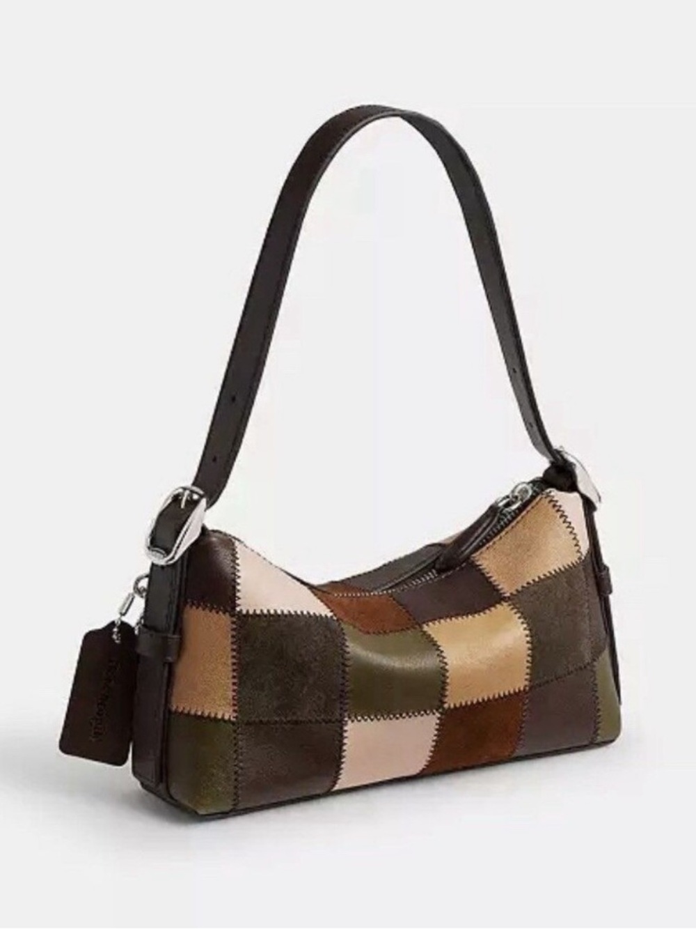 NWT Coach Coachtopia Alter Ego Small Slouchy Shoulder Bag Olive Multi CFY52 - Picture 2 of 5